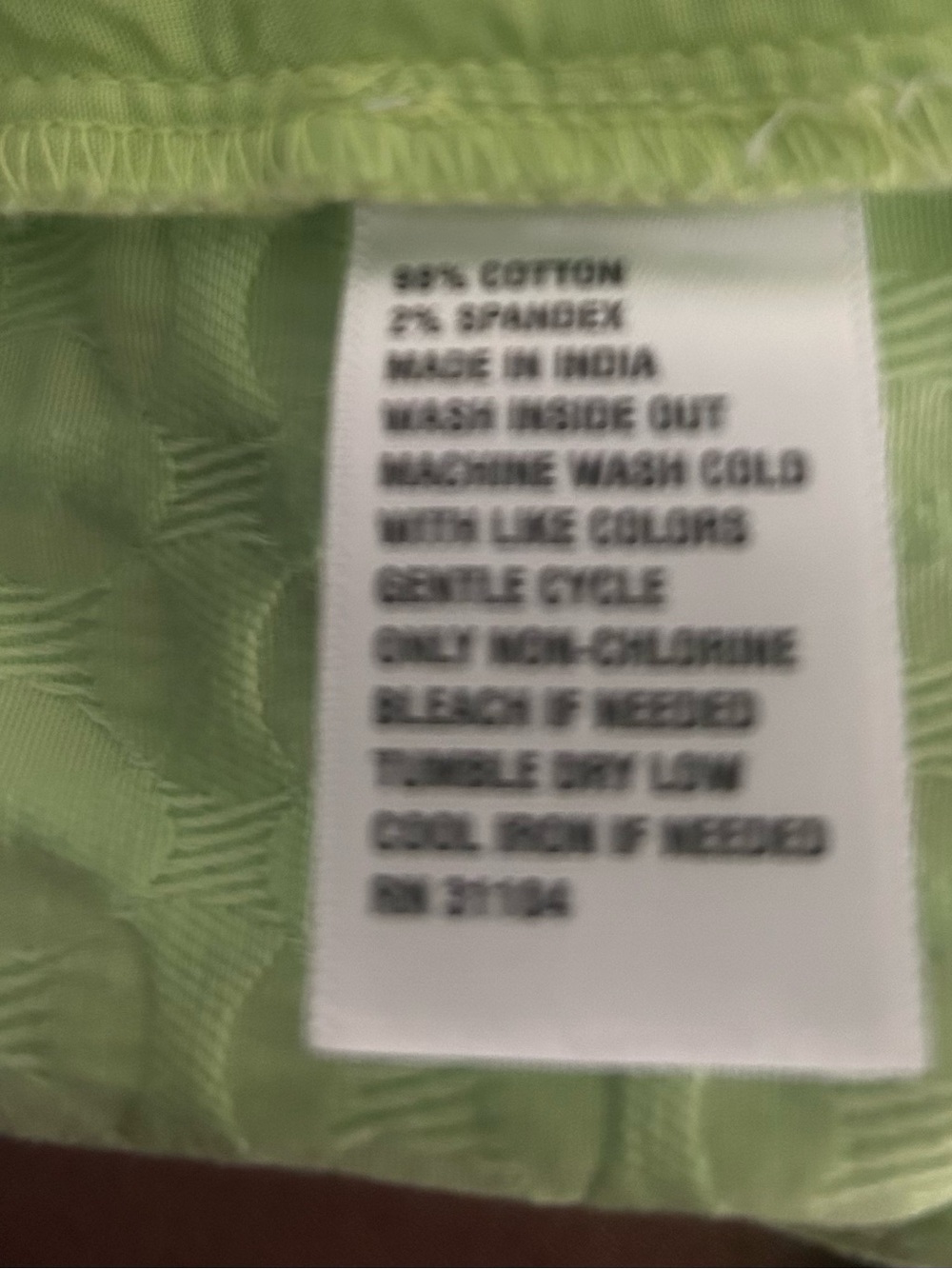 Crown & Ivy lime green scalloped hem shorts - Picture 4 of 4